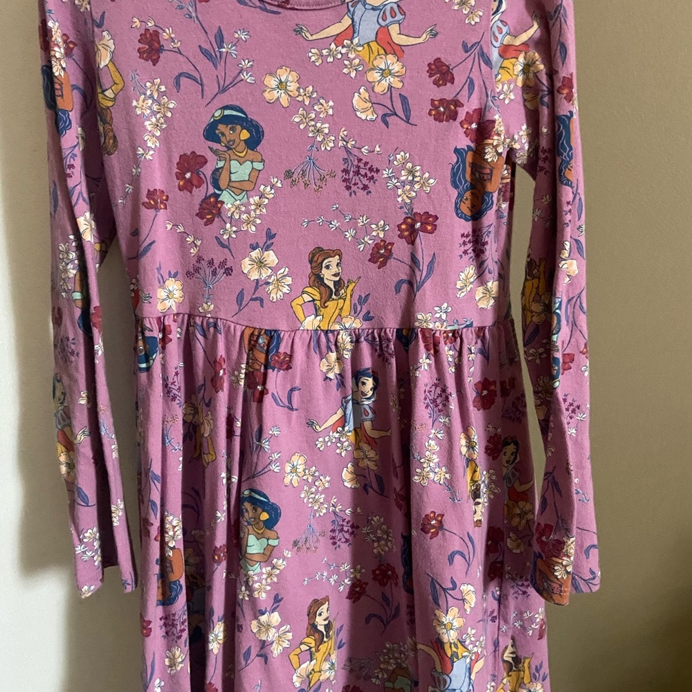 Long Sleeve Floral Princess Dress - Girl’s Size 6